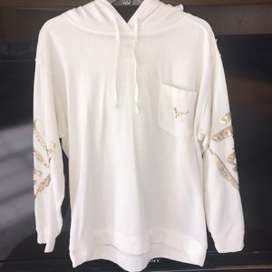 Victoria’s Secret Bling Cream Sweatshirt M